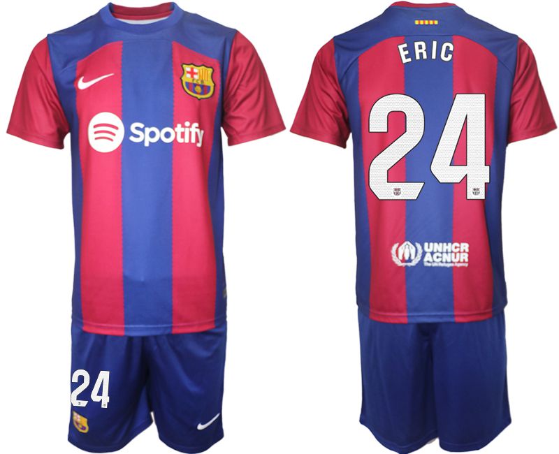 Men 2023-2024 Club Barcelona home red 24 Soccer Jersey
